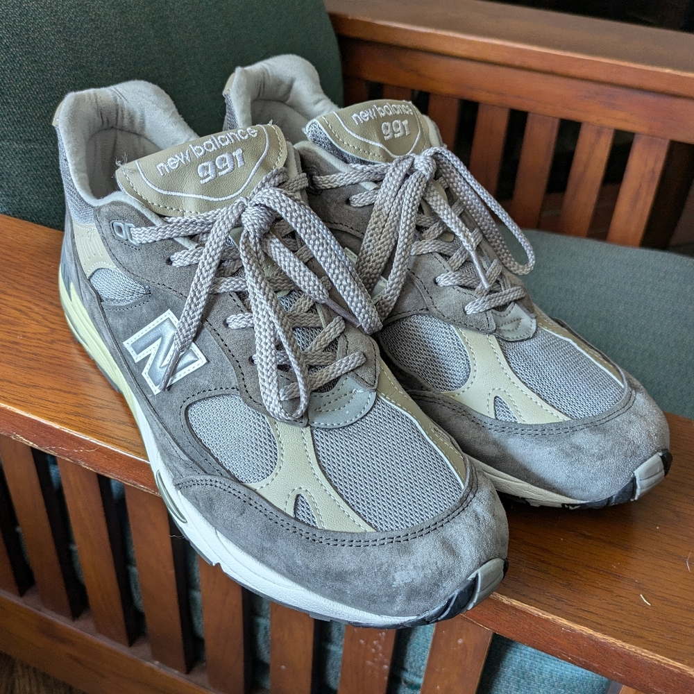 New Balance 991 40th Anniversary M991UKF Made in England Size 12 Used